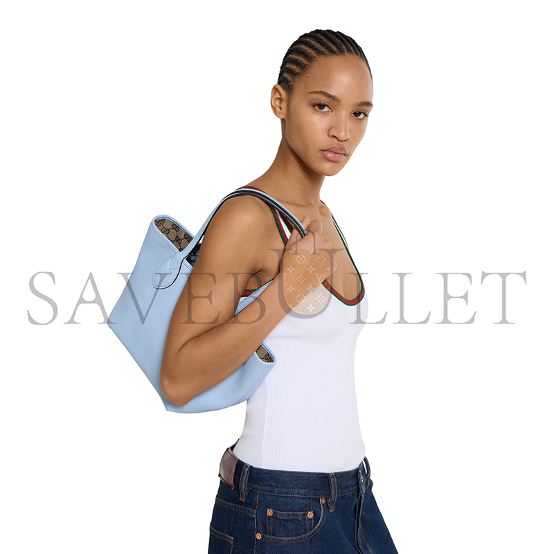GUCCI GUCCI TOTISSIMA SMALL REVERSIBLE TOTE BAG 839124 (21*18.5*16cm) GUCCI GUCCI TOTISSIMA SMALL REVERSIBLE TOTE BAG 839124 (21*18.5*16cm)